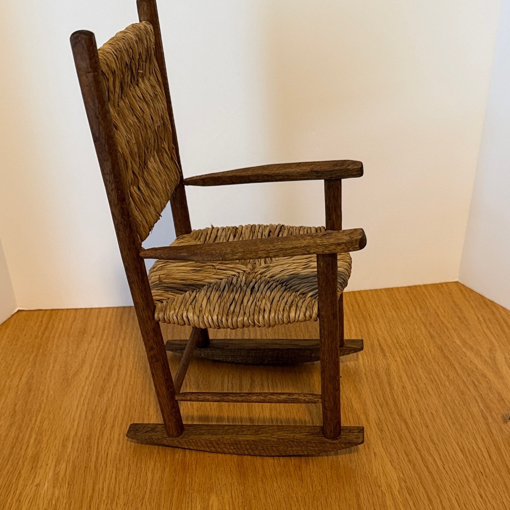 Vintage Doll Rocking Chair - Picture 1 of 6